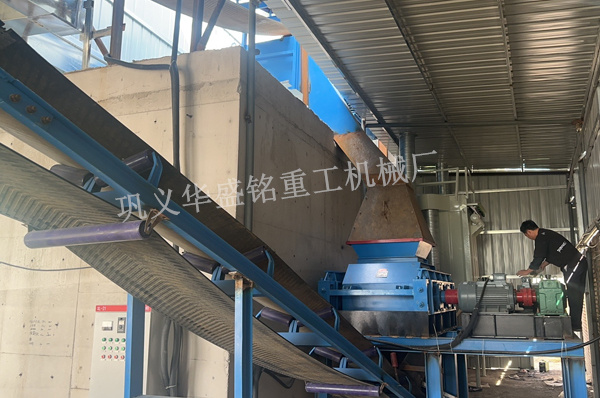 河南濮陽瀝青銑刨料破碎線安裝現場 